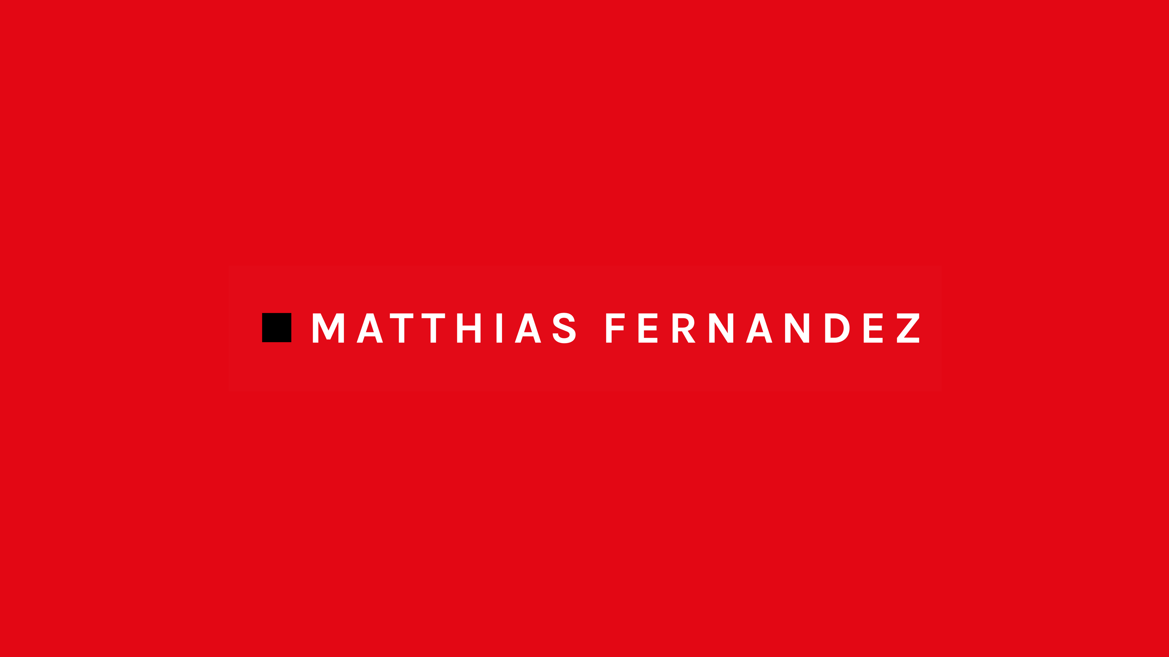 Wordmark for Matthias Fernandez